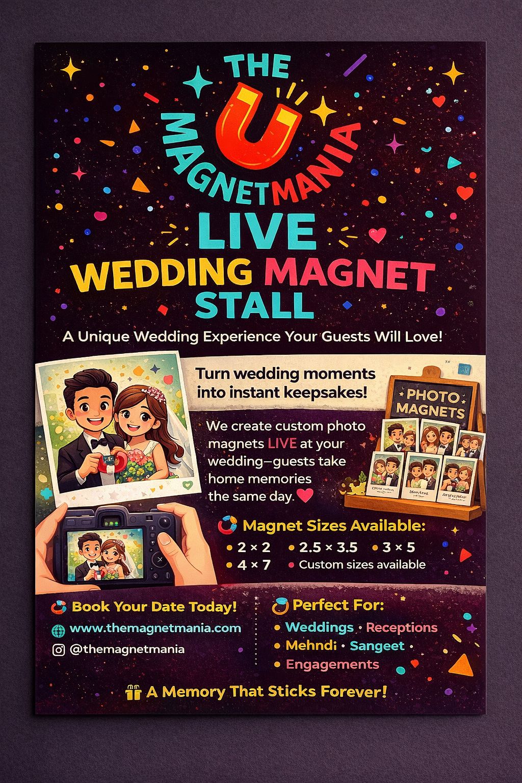 Live Event Photo Magnet Stall (All Occasions)